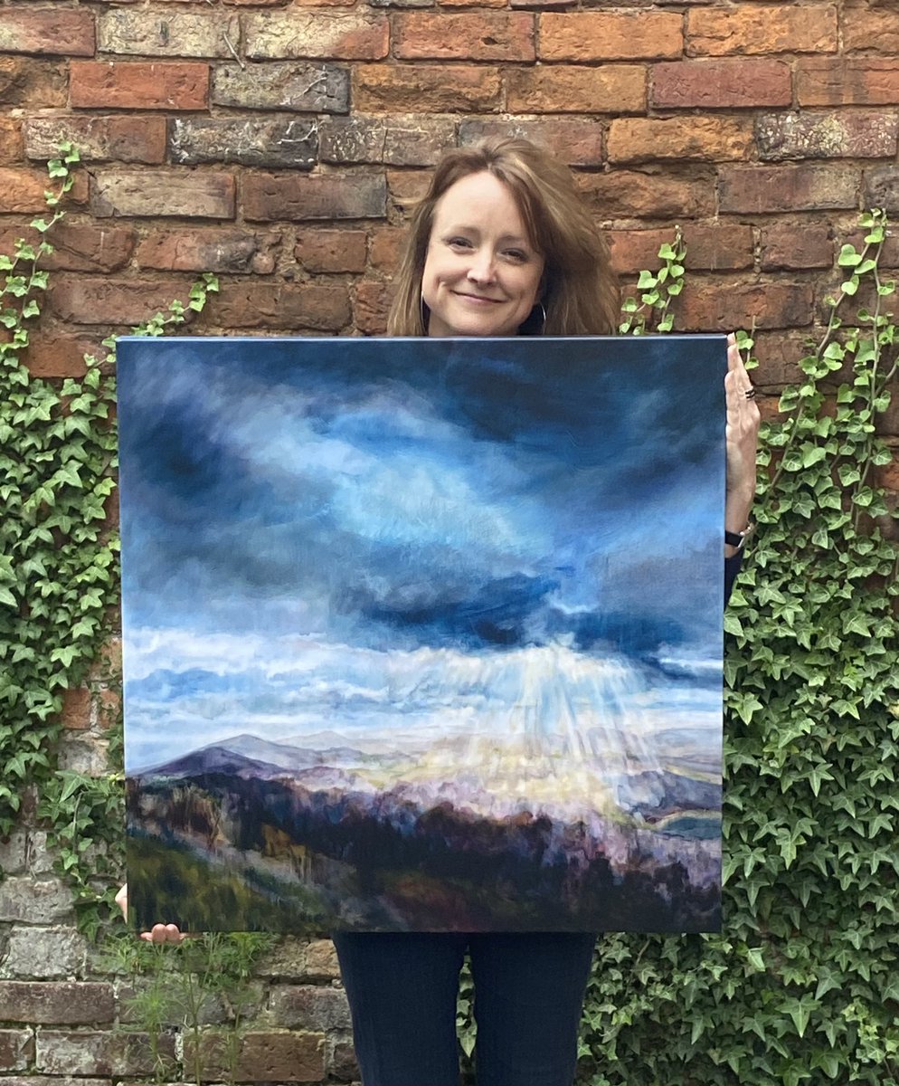 KMortimore's tweet photo. Meet the maker tomorrow (Sunday) at #take4gallery opening specially for @hArtWeek - the artist to meet is me! 🤣 11-5 #Ledbury #MalvernHills #painter #malverns #herefordshire #worcestershire #artartist #landscape #gallery #Sunday #meetthemaker #localartist #herefordshireartweek https://t.co/fkmtT29LHc