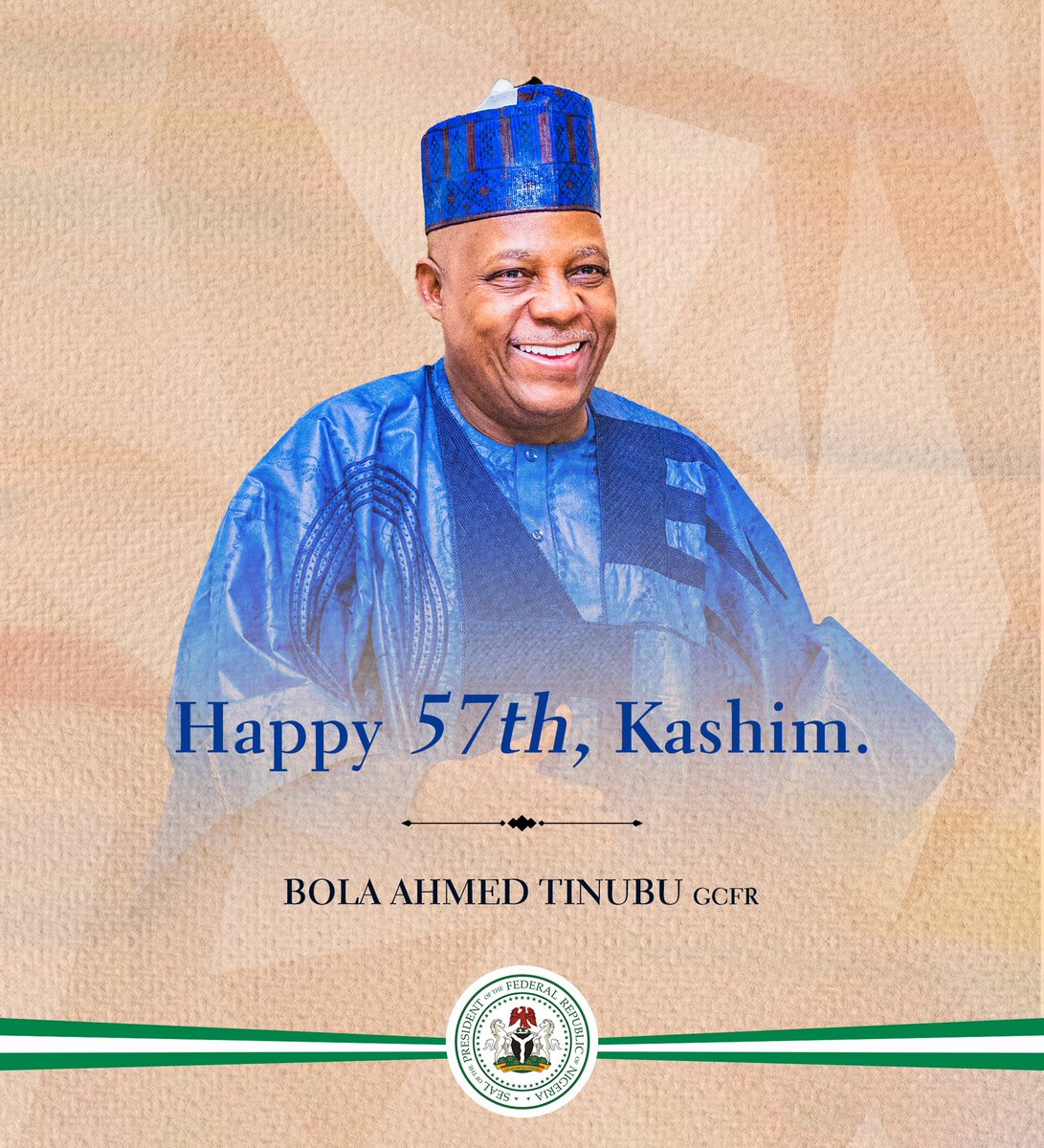 officialABAT's tweet image. Happy 57th, Kashim @KashimSM . Here's to many more years of shared success and collaboration.