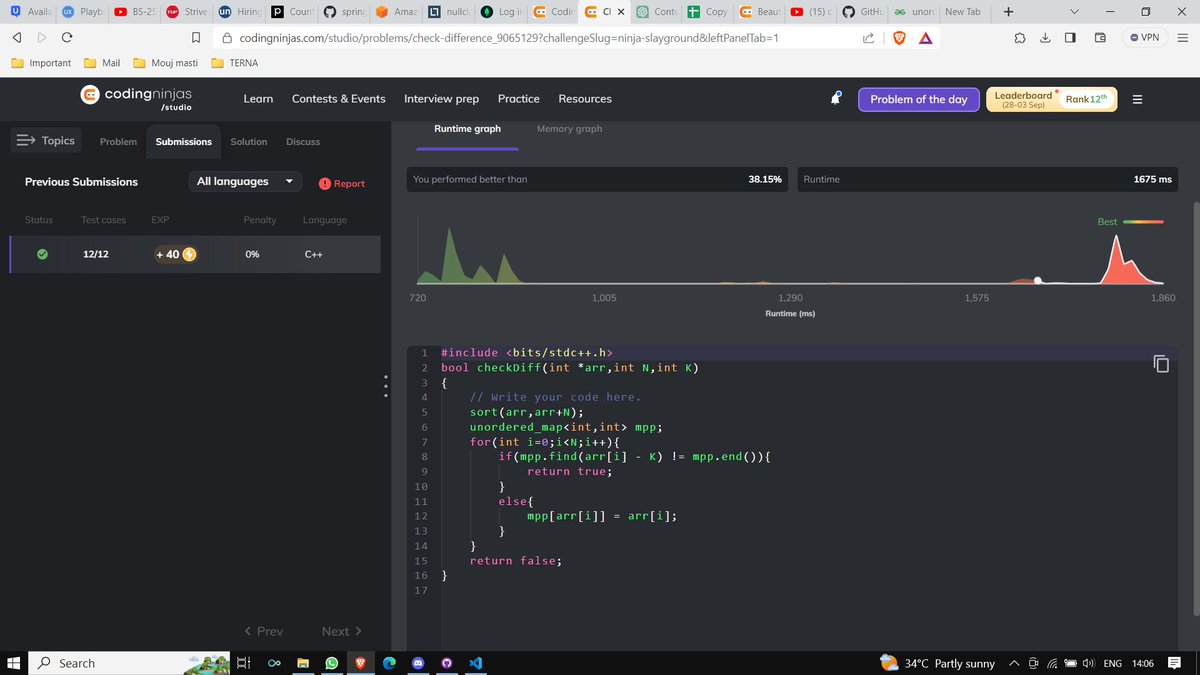 ayanjoshi18's tweet image. Day 21 of 21 Days Challenge Completed !! #NinjaSlayground #CodingNinjasStudio @CodingNinjasOff @drinkslaycoffee