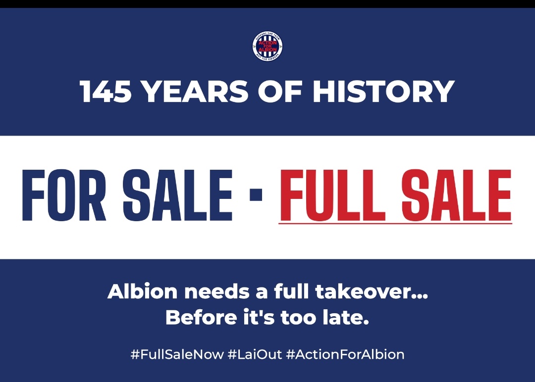 TheRainbowStand's tweet image. BAGGIES FANS:  9.45am on the dot tweet this image! Let&apos;s flood this app with OUR message!

#FullSaleOnly 
#wba
