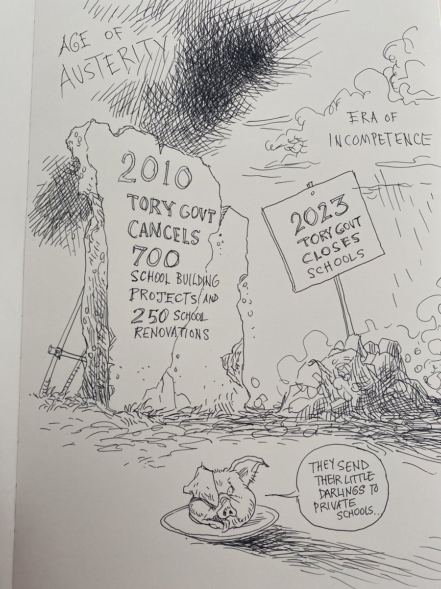 chrisriddell50's tweet image. Five years…a sketchbook of political drawings.