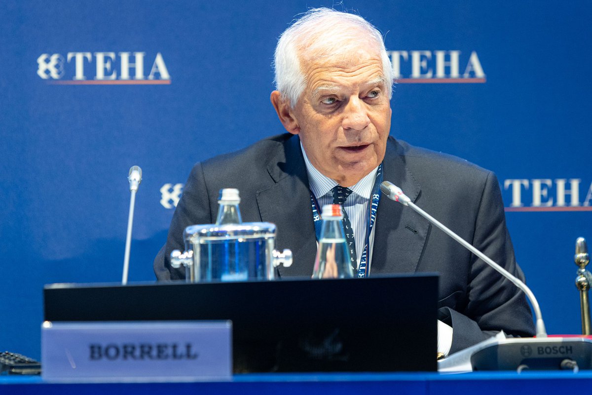 JosepBorrellF's tweet photo. Spoke this morning at #Cernobbio2023 on the future of EU foreign policy. Important to go beyond the crises of the day to shape our strategic future together.  @Ambrosetti_ https://t.co/SYDo79fXPK