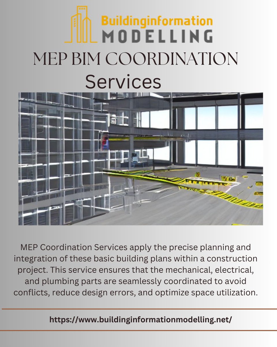bimdesigner's tweet image. #mepbimservice ensures that the mechanical, electrical, and plumbing parts are seamlessly coordinated to avoid conflicts, reduce design errors, and optimize space utilization.

Read More: tinyurl.com/3hr9fwcp

#mepbimservices #mepbimoutsourcing
#mepcadservices