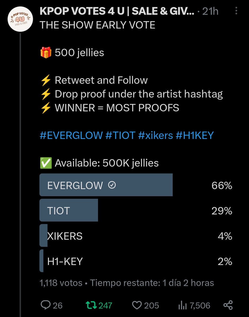 dearyiyi_'s tweet photo. @kvotes4u For #EVERGLOW https://t.co/58zclTMBp6