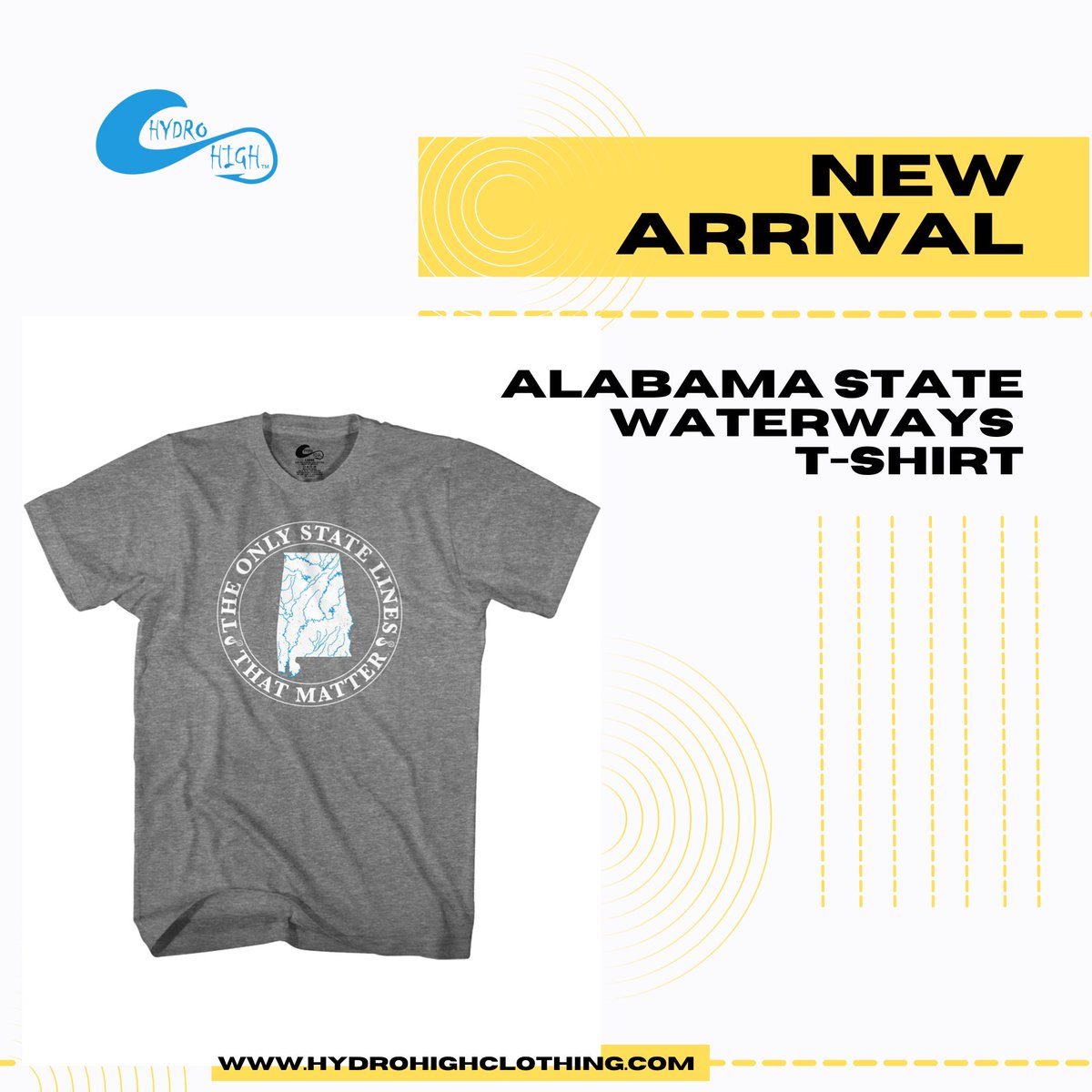 hydro_high's tweet photo. Alabama State Waterways T-Shirt
Show your love for Alabama's waterways with this short-sleeve tee! Our poly/cotton blend offers a soft, comfortable feel.

#tshirt #alabamastatewaterwaystshirt #hydrohighclothing #tshirtcollection #onlineshopping

Visit Us: https://t.co/RP0CZbtDeY https://t.co/KVlbW73x7e