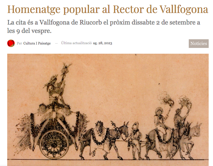 AnyRector's tweet photo. "L’acte serà una activitat participativa en què es retrà homenatge a l’autor més emblemàtic del poble i també als seus habitants, que al llarg de quinze generacions han mantingut viva la memòria i el llegat cultural de Francesc Vicent Garcia." #Rector400

https://t.co/xzreMJBXrJ https://t.co/5J4OsxZVkD