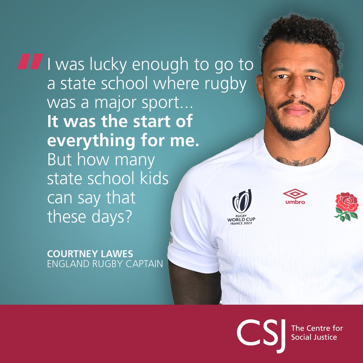 The Centre for Social Justice (@csjthinktank) on Twitter photo Thanks so much to <a href="/Courtney_Lawes/">Courtney Lawes</a> for this intervention👏
Sports matters. And every child should have the right to the advantages it brings.
📚Read our report, Game Changer👇
centreforsocialjustice.org.uk/library/game-c… Thanks so much to <a href="/Courtney_Lawes/">Courtney Lawes</a> for this intervention👏
Sports matters. And every child should have the right to the advantages it brings.
📚Read our report, Game Changer👇
centreforsocialjustice.org.uk/library/game-c…