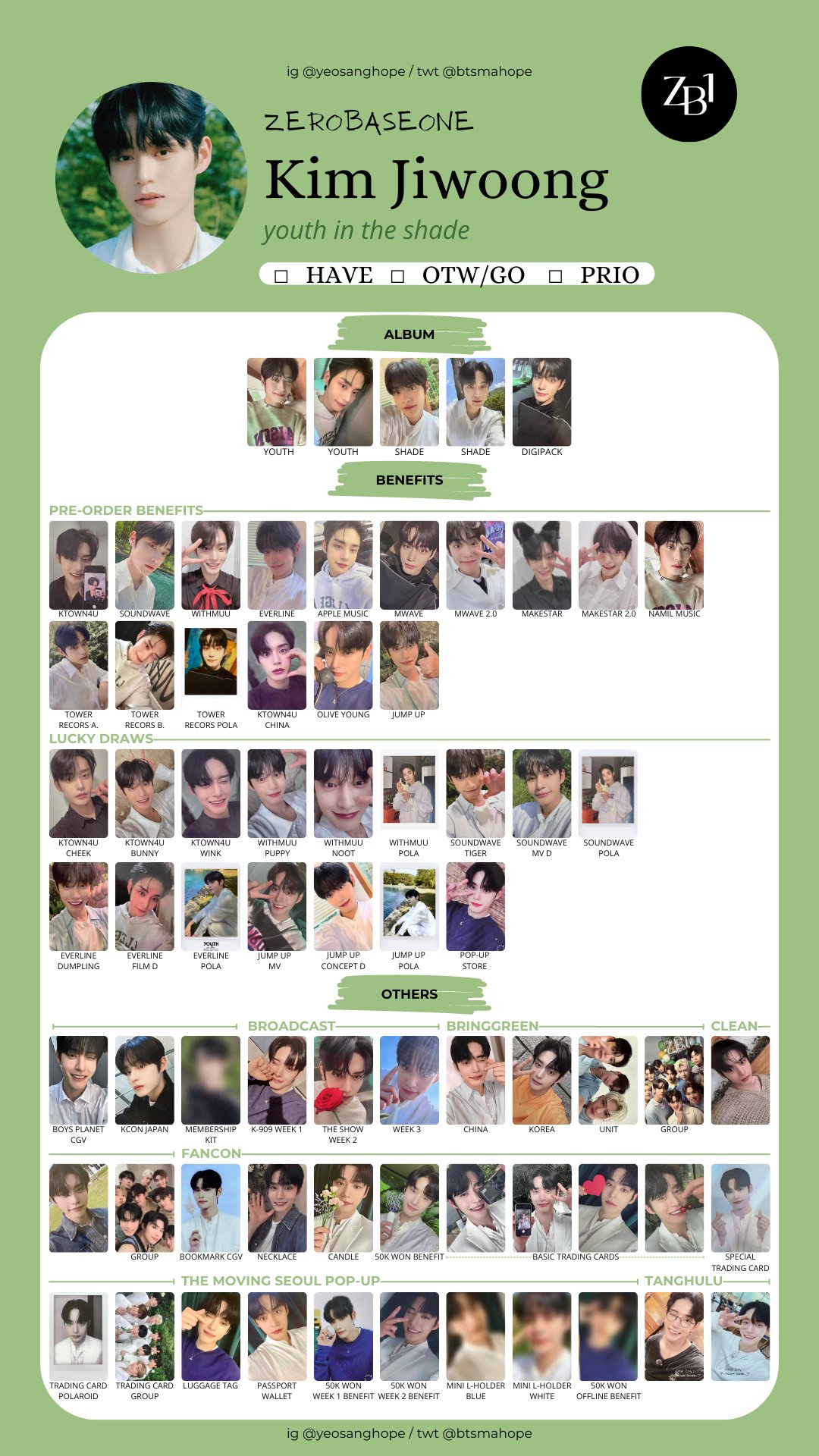 タレントカード ZB1 HANBIN POPUP off-line benefit ZB1 ZEROBASEONE x POP-UP YHMAH LINE FRIENDS ZERONI MD