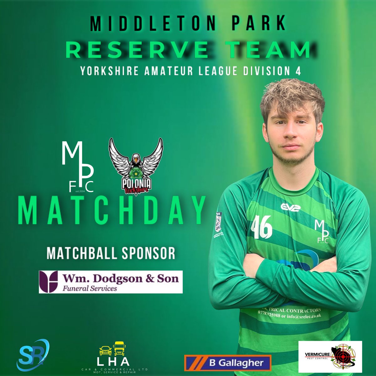 𝗠𝗮𝘁𝗰𝗵𝗱𝗮𝘆 ⚽️| Middleton Park Res v @polonia2020 Res ⌚️| Kick off: 14:00 📍| Middleton Leisure Centre, LS10 4TH