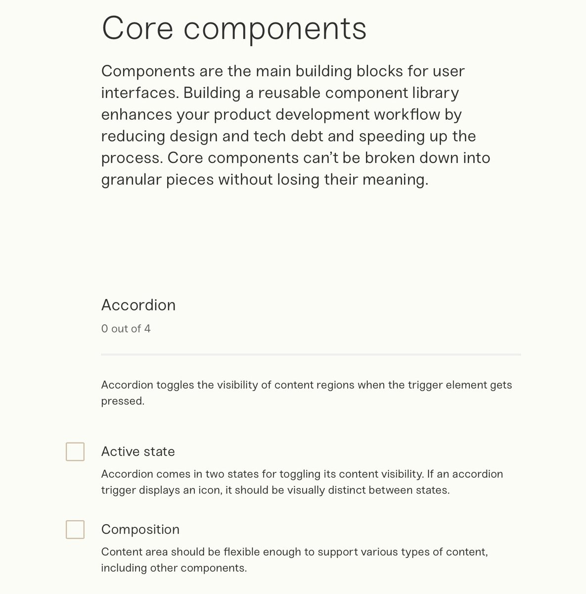 101babich's tweet image. Design system component checklist

An open-source checklist to help you plan, build, and grow your design system. It covers design language, core components, and maintenance procedures.

designsystemchecklist.com