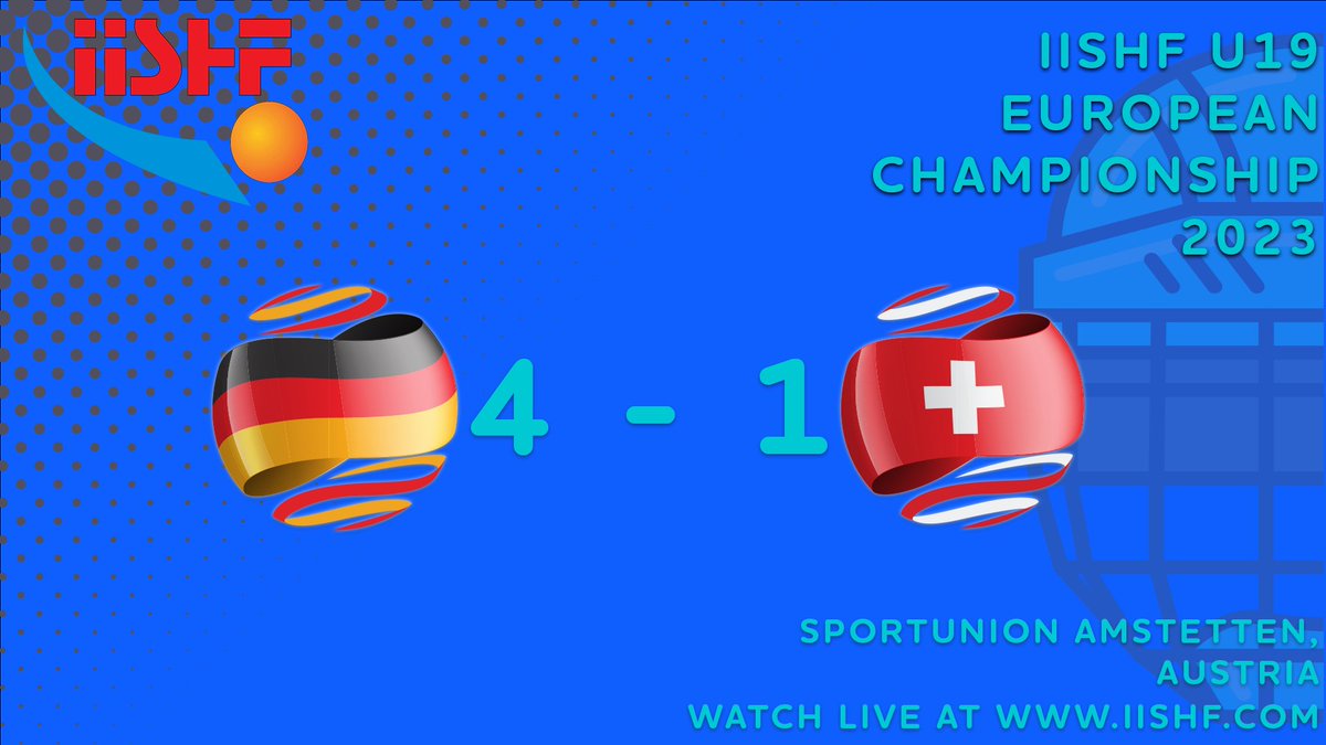 iishf's tweet image. Germany dominate the rink as they take a 4-1 victory over Switzerland

#iishf #skaterhockey #u19championships