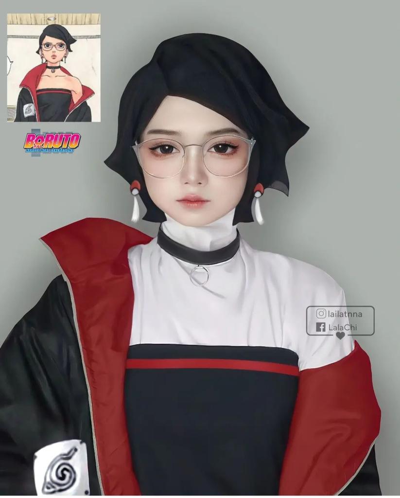 sarada timeskip official design animation｜TikTok Search