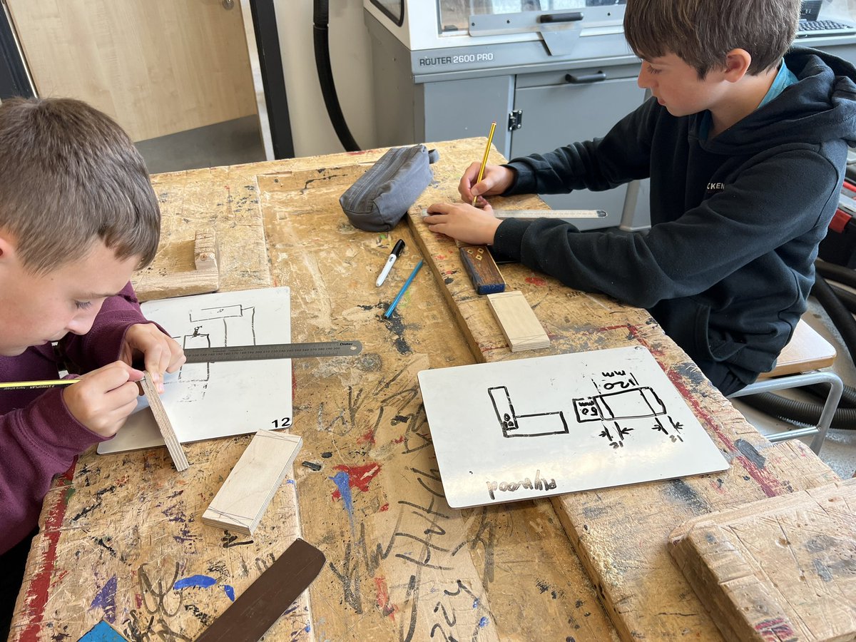 FATech_Ed's tweet photo. S1 and S2 progressing into the workshop this week with a focus on measuring and marking out #FORnumeracy #FORcraft https://t.co/UWaJWgBfUq