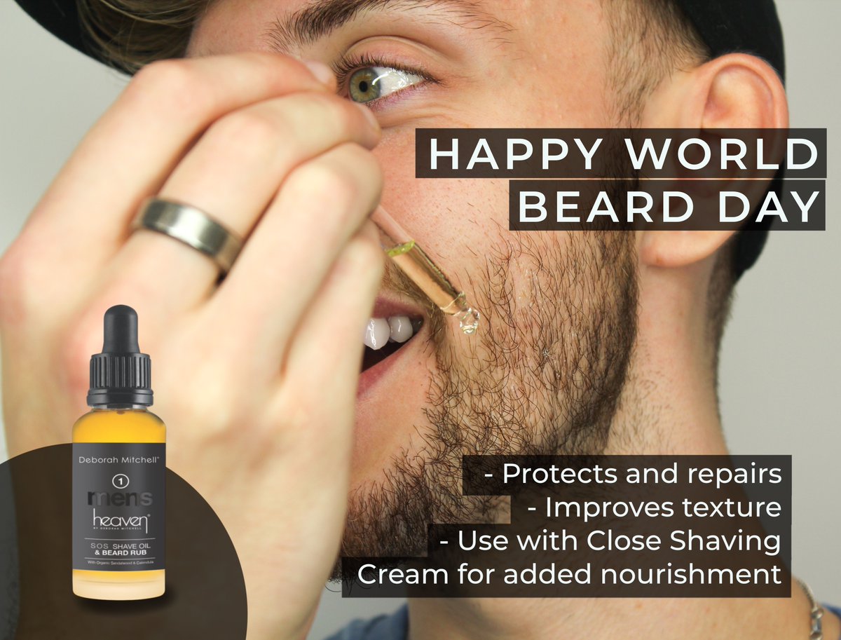 It's #WorldBeardDay! Protect and nourish yours or your loved one's beard with SOS Beard Oil! Works perfectly with Close Shaving Cream for an elevated grooming experience🧔🏽‍♂️ Shop now: shop.heavenskincare.com/sos-shave-oil.…

#BeardOil #GroomingEssentials