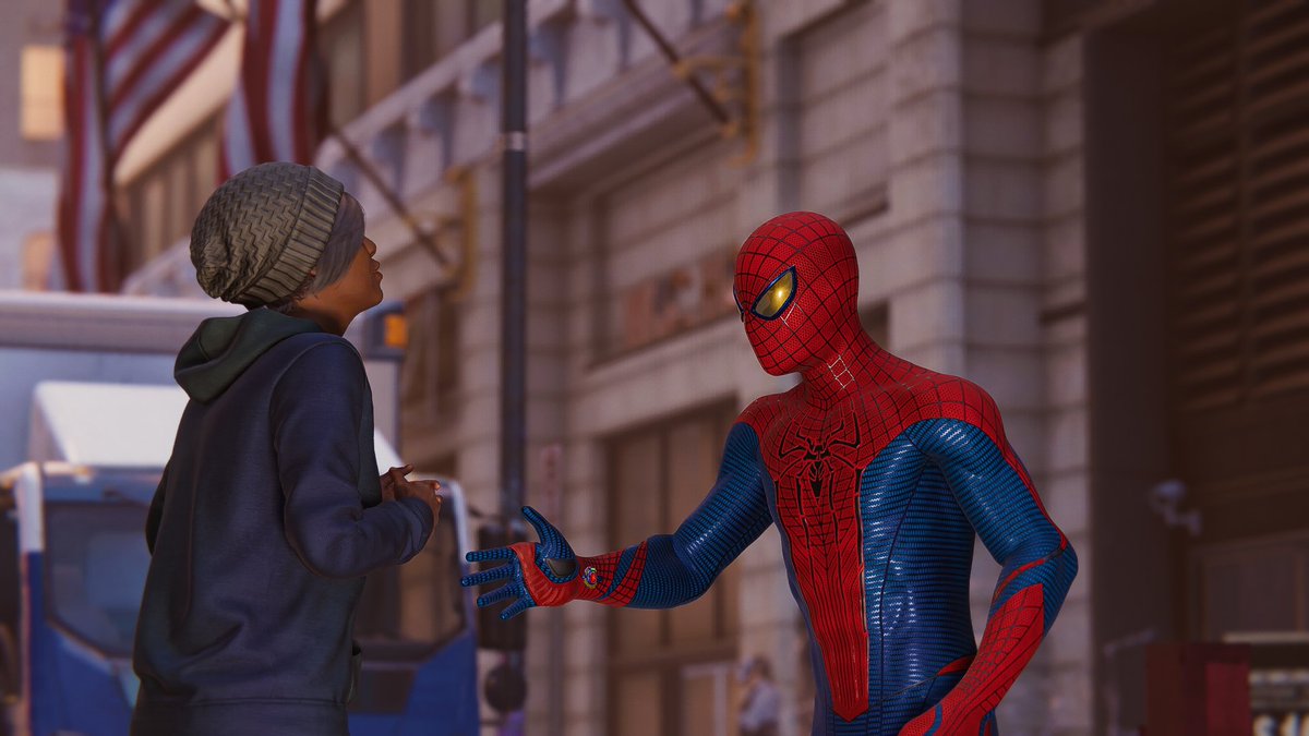 isurut4's tweet photo. Friendly

Game: #SpiderManRemastered
Platform: PC

#ZarnGaming #ThePhotoMode #VPRT #GSVP #PhotoMode #VGPUnite #VirtualPhotography #ShotOnRadeon #RadeonRelive #Radeon #GamerGram #Ingame #InsomniacGames #SpiderMan #Spidey #PlaystationPC #MarvelsSpiderman #InsomGamesCommunity https://t.co/7B8II01l7A