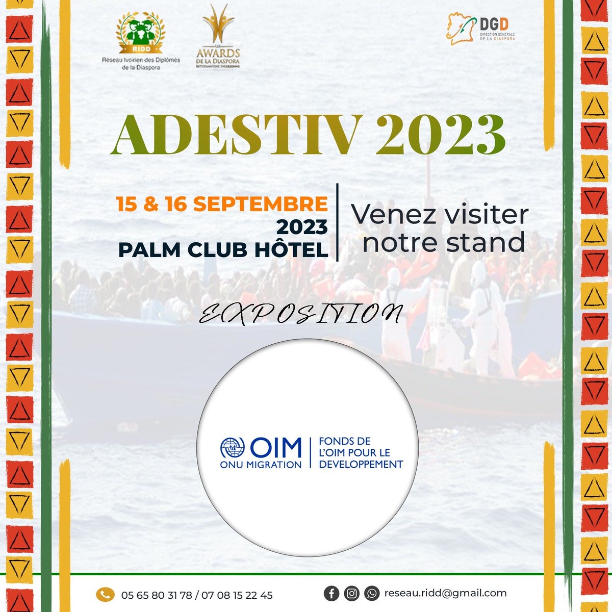 Ridd_ci's tweet photo. Le Fonds de développement de l'OIM fournit une ressource mondiale unique visant à soutenir les États membres en développement dans leurs efforts visant à renforcer leur capacité de gestion des migrations. RDV 𝐚̀ 𝐥'𝐡𝐨̂𝐭𝐞𝐥 𝐏𝐀𝐋𝐌 𝐂𝐋𝐔𝐁. https://t.co/SblLfvMksN