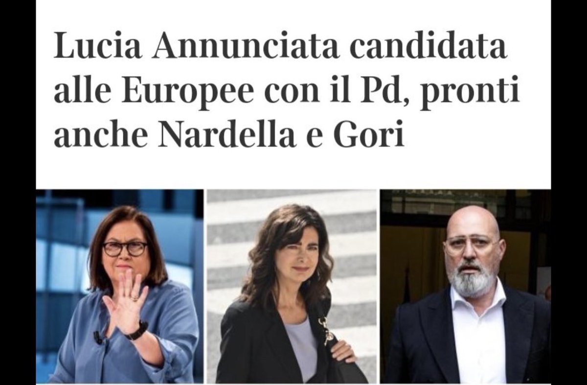 Chi l’avrebbe mai detto? Lucia Annunziata candidata con il PD? Con la sua imparzialità, scevra di qualsiasi spirito di parte, sempre serena ed equilibrata, davvero non si poteva capire se fosse di destra o di sinistra! 😆