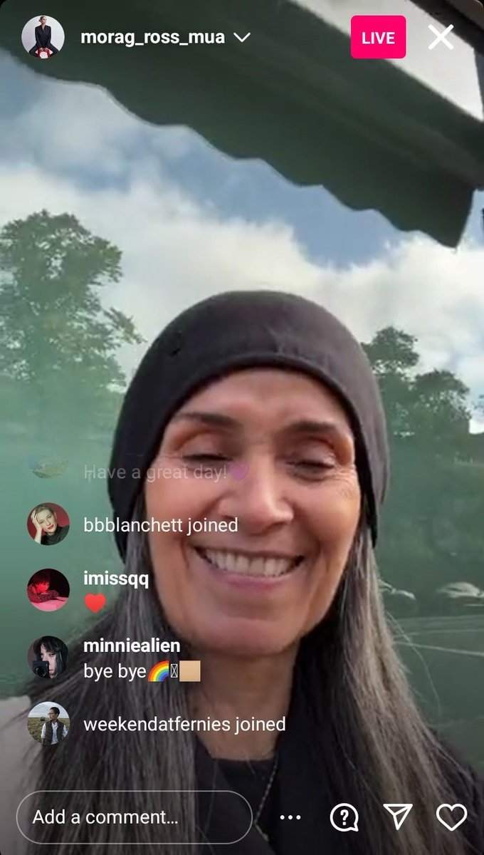 catie_1969's tweet photo. Morag just did an IG live about her garden walk and she answered some of my questions.🤭 I couldn't love this vibrant woman more.❤️

P.s. Morag also has deep suductive voice like Cate.🤭 https://t.co/lBI8mj1OfG