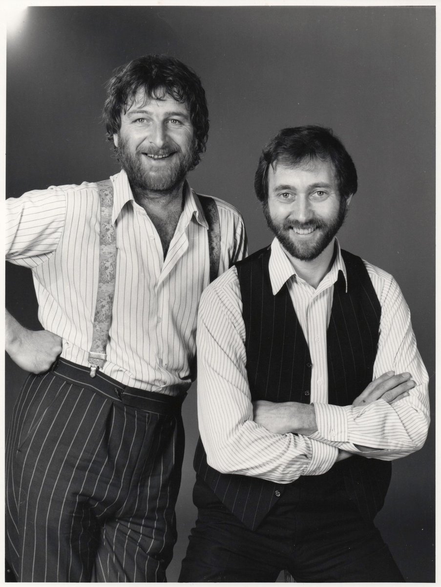 As today is #worldbeardday here's a Chas & Dave pic from the Mustn't Grumble LP shoot in 1981. Happy #worldbeardday!