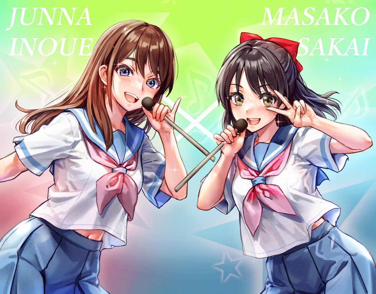 マレットアイドル堺万紗子＆井上順菜
#響けユーフォニアム
#ユーフォ_アンコン
#anime_eupho
