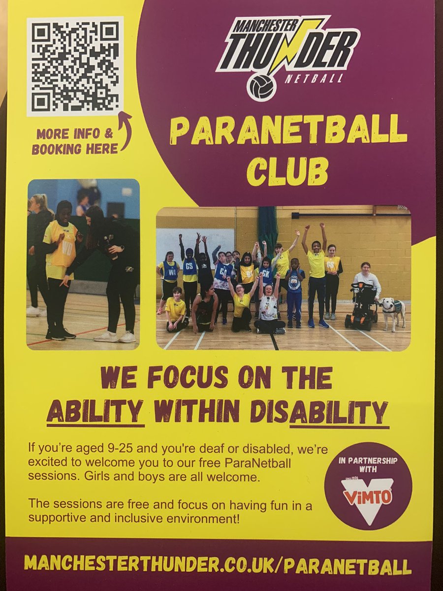 Great to be down at one of the fantastic ParaNetball sessions ran by @thundernetball, representing @McrInstSport where we are recruiting participants for our survey that aims to identify and help us break down barriers and increase participation in ParaNetball. Please RT!