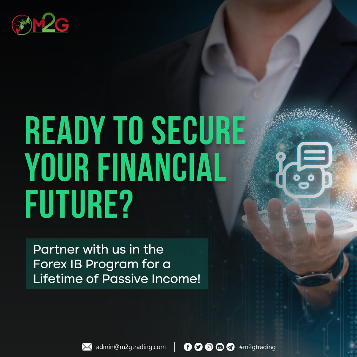 m2g_trading's tweet photo. If you're interested in joining M2G's Forex IB Program, simply contact our customer support. 

Telegram : https://t.co/orzDo8mRGP

#m2gtrading #forexib #Forextrading #forextrader https://t.co/qDWo86S28A