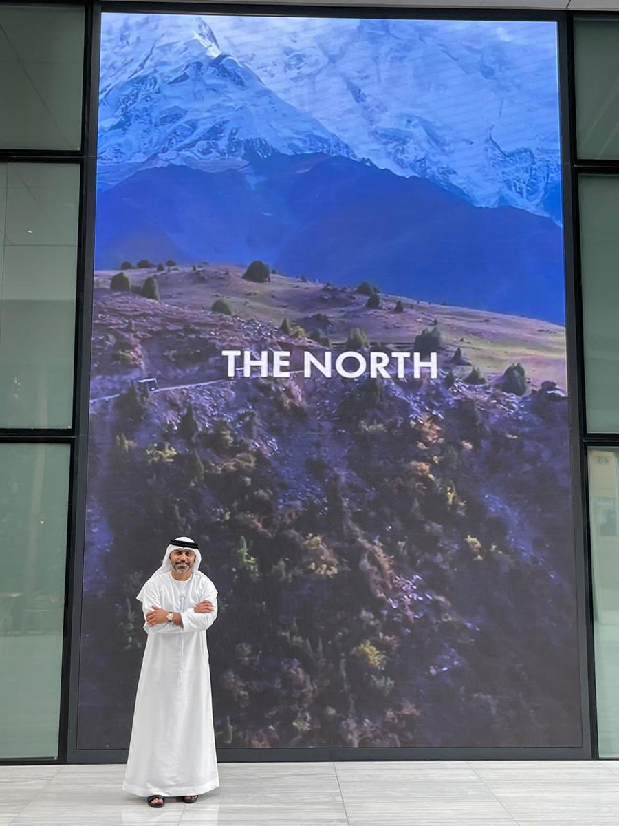 uaeembassyisb's tweet photo. H.E. Hamad Obaid Al Zaabi , UAE Ambassador in Islamabad, visits the art exhibition by @dastaangoi titled “The North” at @ICDBrookfieldPl . An exhibition that narrates 3 artists journey to 3 highest mountain ranges- The Karakoram, Himalaya and Hindukush as an opportunity to explore Pakistan’s breathtaking landscapes and mountain ranges.