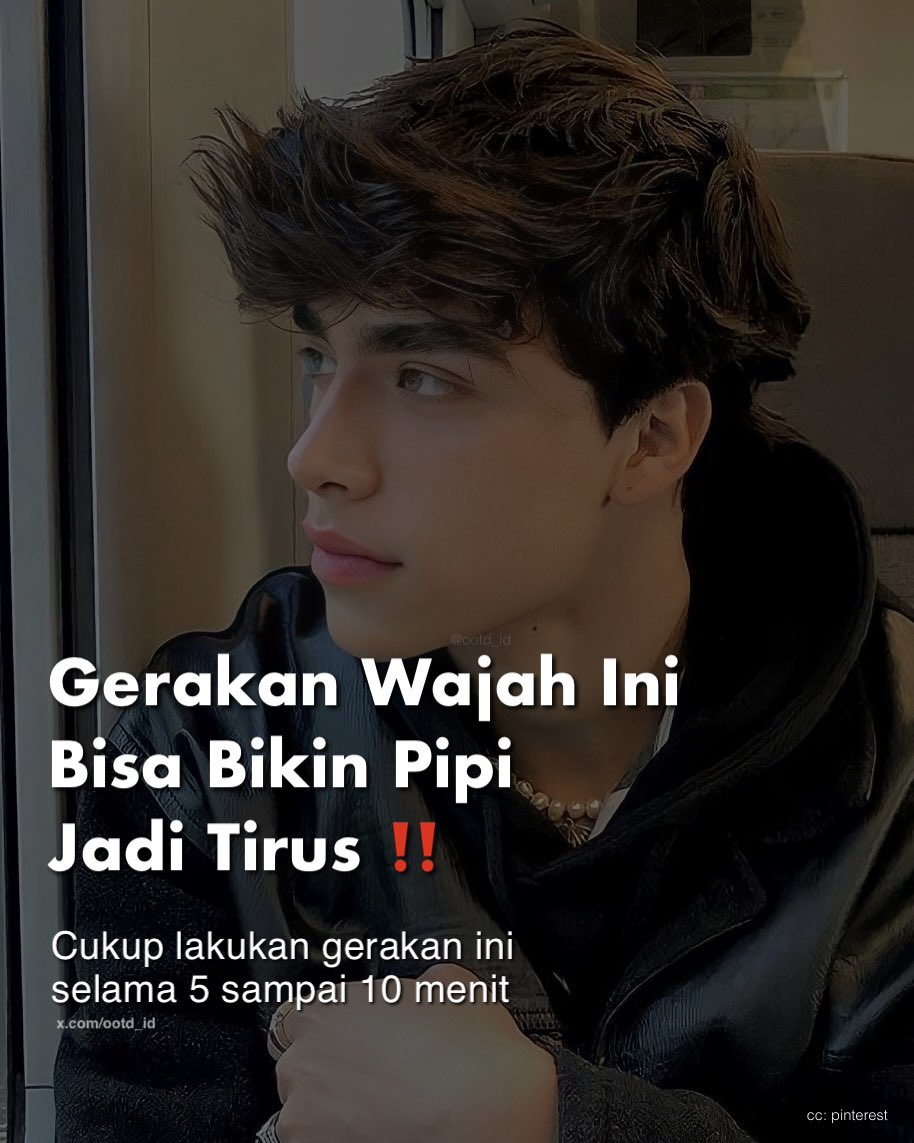 Gerakan wajah ini bisa bikin pipi jadi tirus ‼️

— a thread