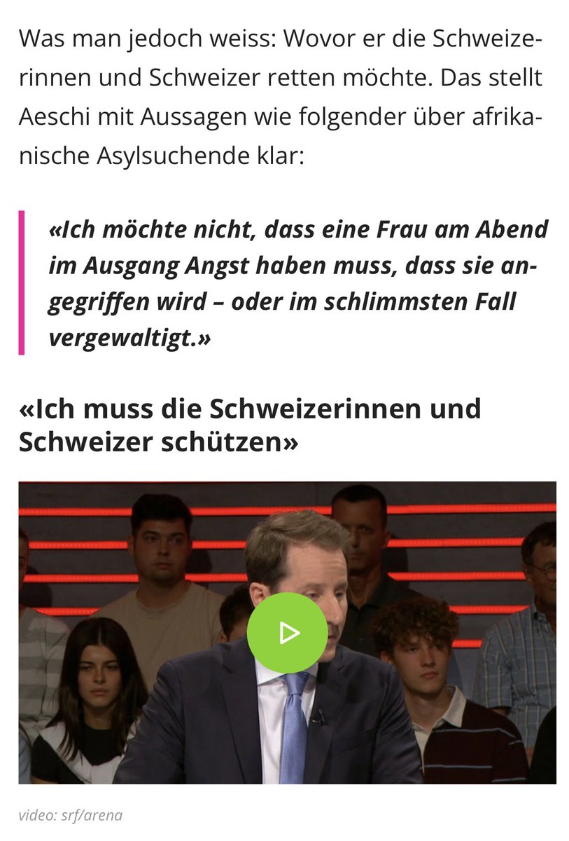 Es kommen zu viele und es kommen die falschen Ausländer! Wählen aus Sie die ⁦<a href="/SVPch/">SVP Schweiz</a>⁩, wenn Sie dies ändern möchten!
srf.ch/news/schweiz/w…