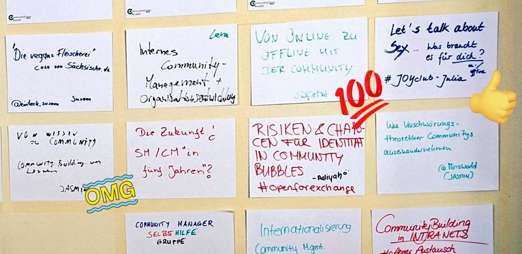 Wow. Meine <a href="/fp_communities/">F&P - Creating Communities</a> Kolleginnen halten Sessions auf dem #ccb23. Bin so stolz auf unser CommunityMgmt mit Julia❤, Sophie ❤ und Jasmin ❤. 
#lustvollarbeiten