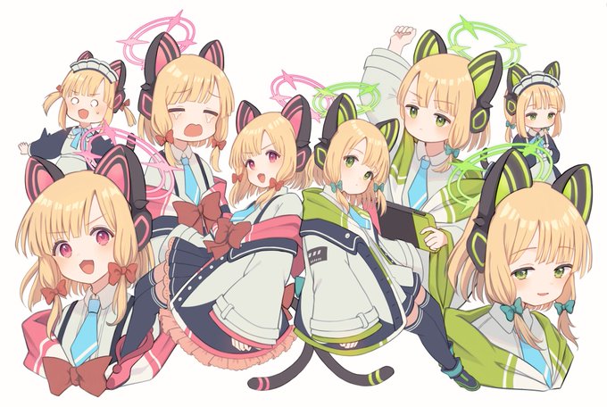 ブルアカ「モモイ&ミドリ詰め合わせ #ブルアカ 」|まれぼしのイラスト