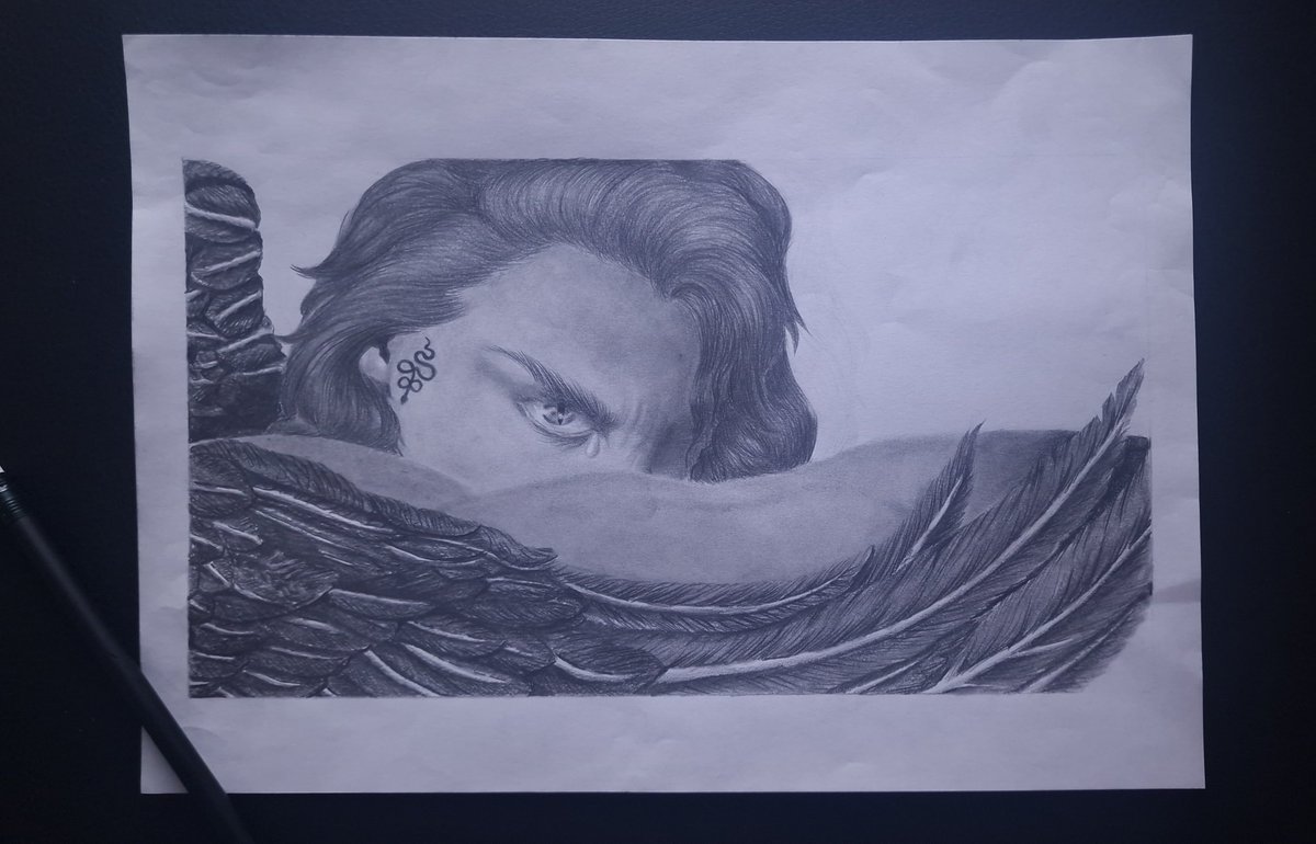 ElMewh's tweet photo. My two versions of Crowley x Fallen Angel by Alexandre Cabanel (1847)
#GoodOmens #GoodOmensFanArt https://t.co/TrvoBSkNeG