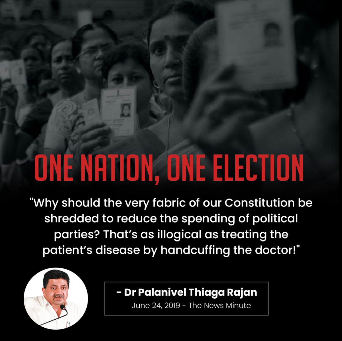 ptrmadurai's tweet photo. Whenever some unpalatable truth penetrates the controlled media-bubble, this hobby-horse of One Nation One Election is trotted out as a diversion. Sharing my old article where I’ve highlighted how undemocratic &amp; unconstitutional this proposition is. https://t.co/6uWmj3JsmV https://t.co/W41LMUZryh