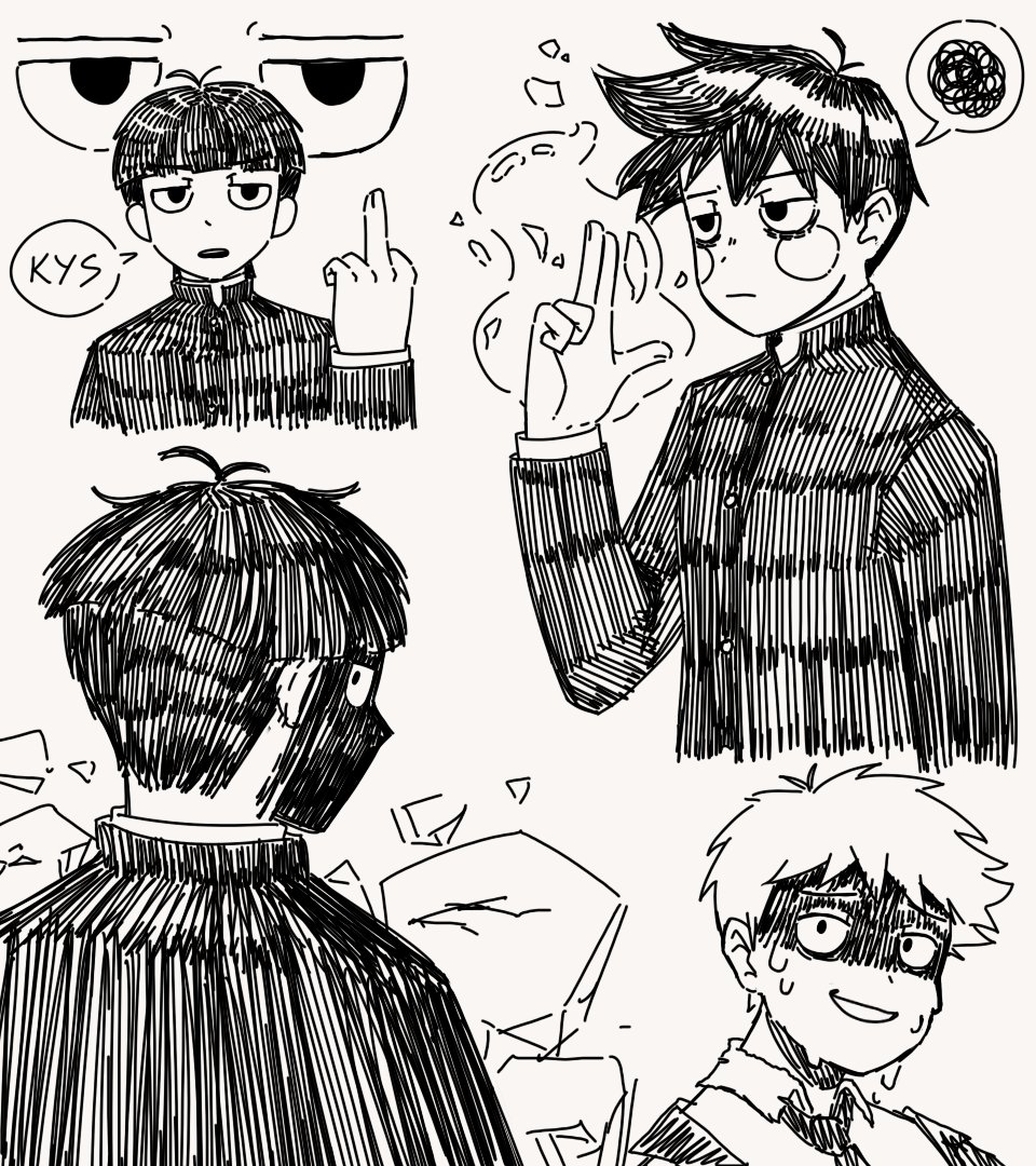 arulyyth's tweet photo. finally got around to watching mp100 s3.. here are some doodles https://t.co/k2ysg8iVn7