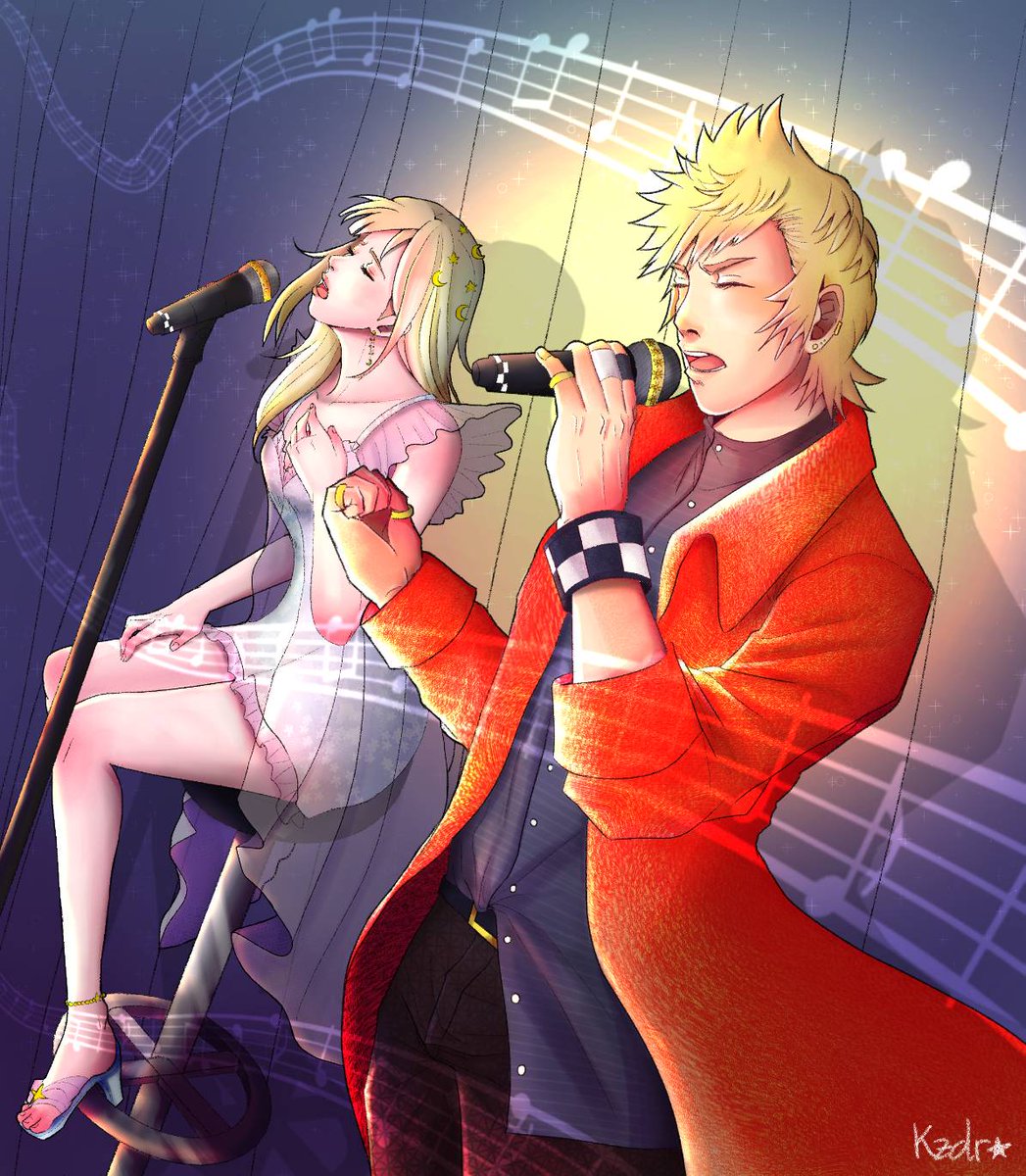 soluna_twilight's tweet photo. Singing their heart out 🧡
#rokunami #namixas #roxas #naminé #rokunamiweek #rokunamiweek2023 https://t.co/5nqqnM15J6