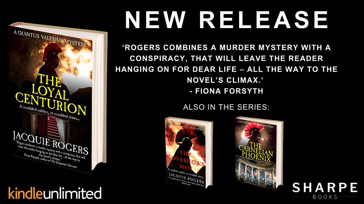SharpeBooks's tweet photo. Free via #kindleunlimited
#NEWBOOKS The Loyal Centurion.
By Jacquie Rogers

"Combines a murder mystery with a conspiracy."
https://t.co/u2coIVNekh

@GreatHistFic

#historicalfiction #romanbritain #weekendreads https://t.co/pLxUsdYu71