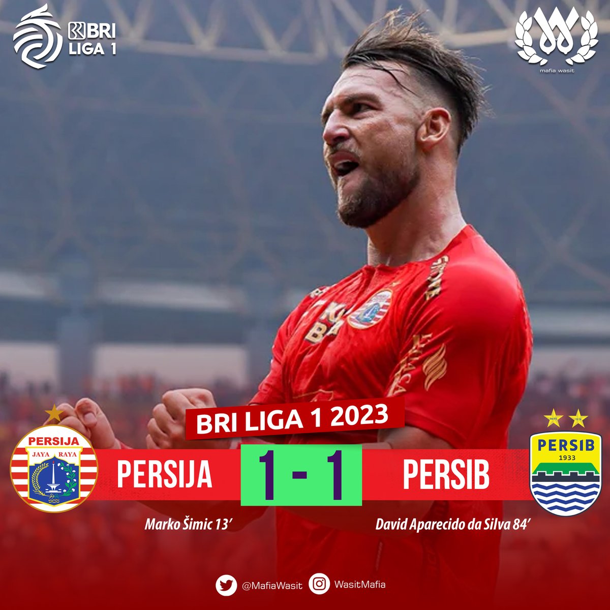 FT: Persija 1-1 Persib #DerbyJabar