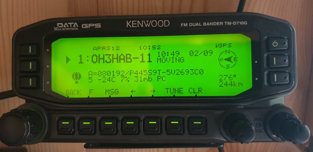 Tzalama's tweet photo. Hyvin kuului Hämeenlinnan stratosfääripallo Lappeenrannassakin #APRS -modella, 432.500 MHz taajuudella. Antennina 5/8 vertikaali ilman etuvahvistimia. #HAUB #rCREW #SRAL #RjKK #OH3AA #OH3HAB https://t.co/1VcaPo82jC