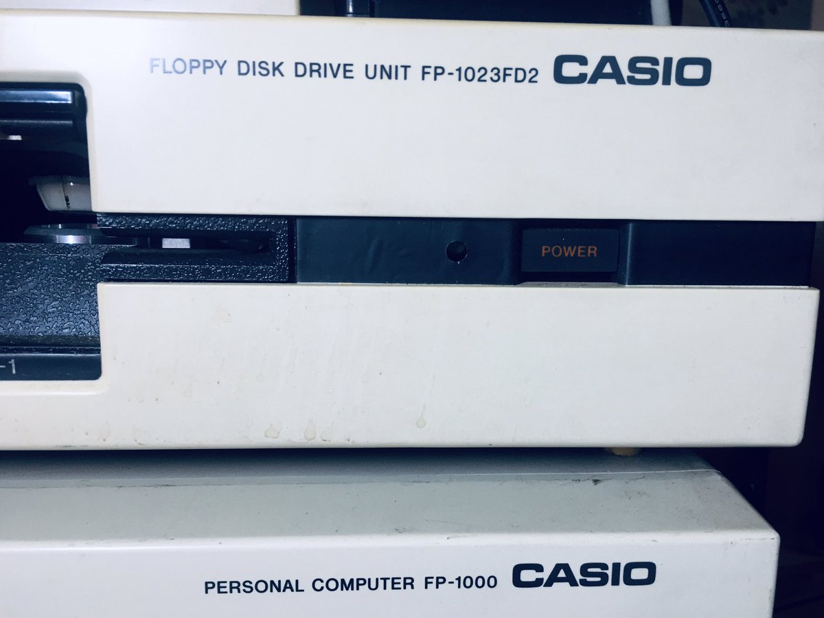 Casio FP-1000/1100 Floppy Disk Drive units are incredibly difficult to come by - always have been. Almost there, still missing the dual 8-inch FP-1028FD2, so looking for it - willing to trade or buy 😏 #Casio #FP1100