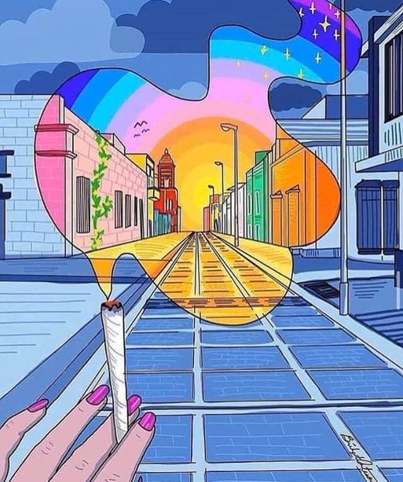 O baseado deixa o nosso dia mais colorido