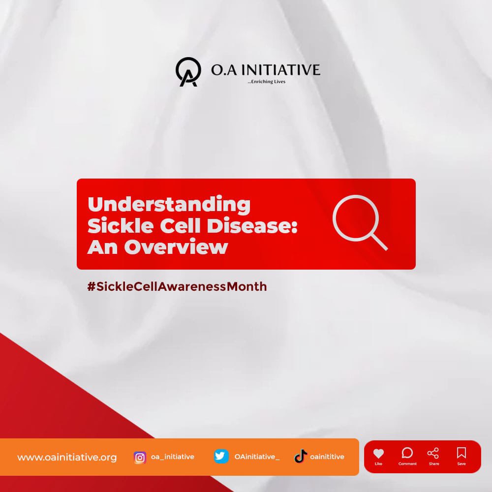 OAinitiative_'s tweet photo. Day 2
What do you know about Sickle Cell Disease
A short overview about Sickle Cell Disease
Let's Keep saving lives and sharing awareness! π«
#SickleCellAwarenessMonth #FightSickleCell #UniteForChange
#OASCDAMONTH. https://t.co/3kSk81m405