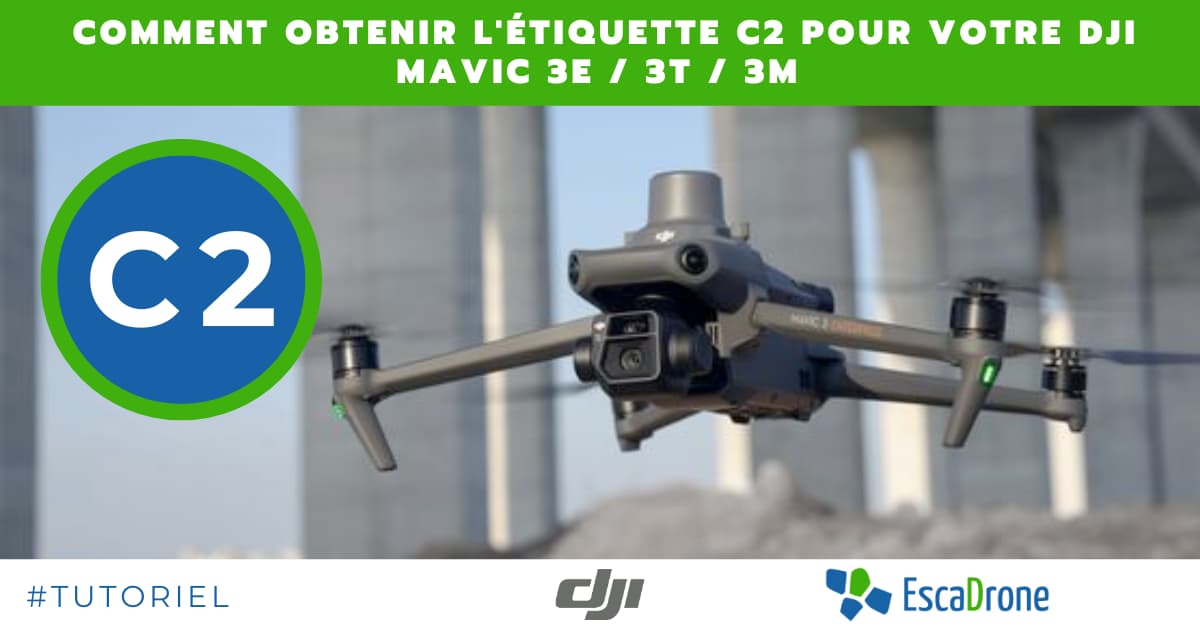 Bonne nouvelle, les drones de la gamme DJI Mavic 3 Enterprise, Thermal &amp; Multispectral sont conformes à la classe C2 selon la réglementation drone européenne 🥳

Nous vous expliquons comment obtenir l'étiquette C2 pour votre drone juste ici ➡️ bit.ly/3P0dkTx 😉