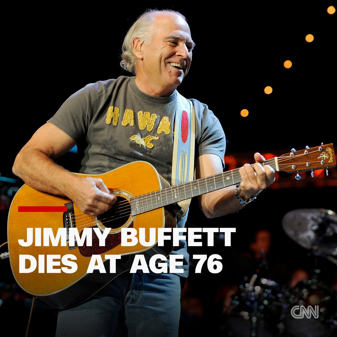 Jimmy Buffett, the legendary "Margaritaville" singer-songwriter, has died at age 76 cnn.it/45CGDTs