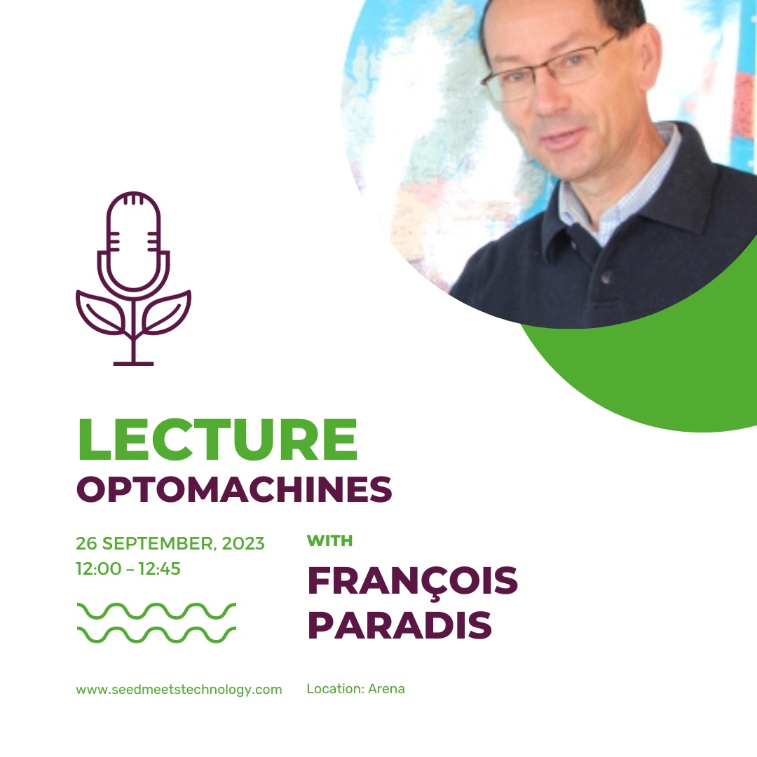 SeedmTechnology's tweet photo. 🦠 Discover how a new laboratory equipment will help you to analyze the seed coverage by computing color analysis and classification on seed samples in Optomachines' Lecture.

Tuesday 26th Septemberl, 12:00 - 12:45 in the Arena.
Register at https://t.co/86ammxh4cc

#SMT2023 https://t.co/k19HXdZTet