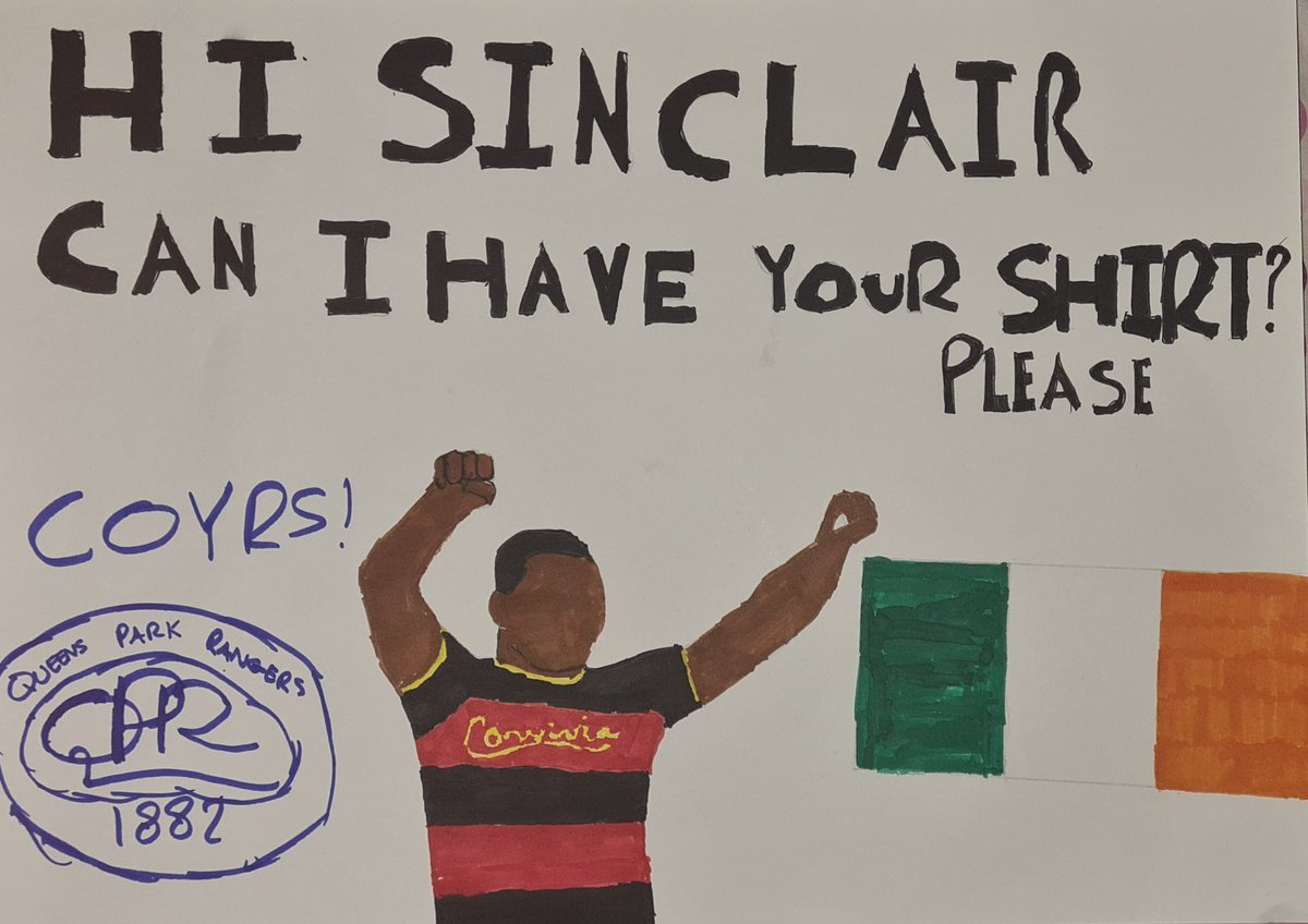 foresthoop's tweet photo. @QPR I know there are fans who hate this sort of thing but my son loves our players and he loves to frame players shirts. They provoke great memories. Looking forward to the game today. #sinclairarmstrong #MIDQPR #autisticchild #AutismAwareness https://t.co/BT2c1ogrfl