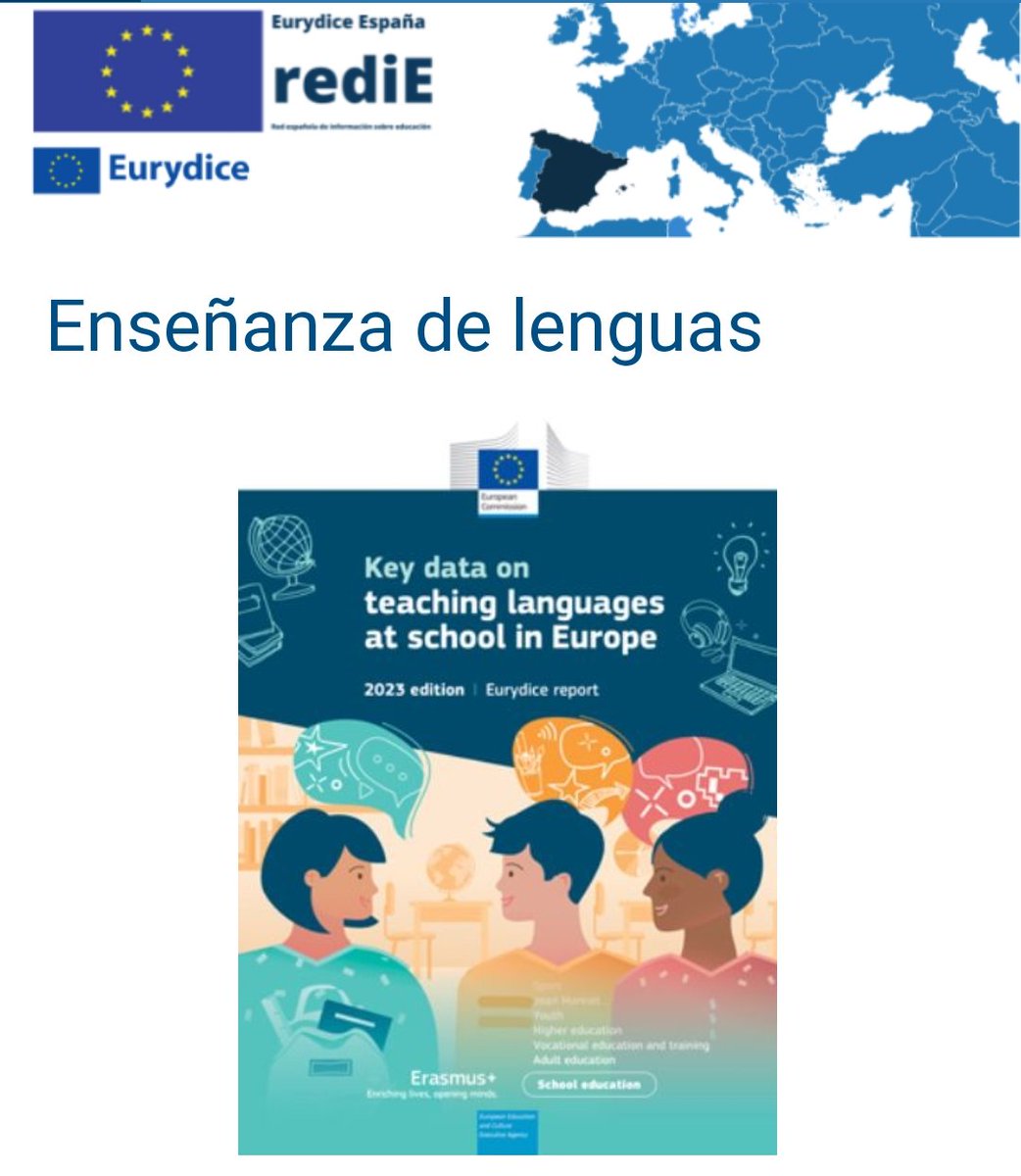 Edición de 2023 de 'Cifras clave sobre la enseñanza de lenguas en los centros educativos de Europa' (quinta edición del informe de @EurydiceEU):
educacionyfp.gob.es/mc/redie-euryd…