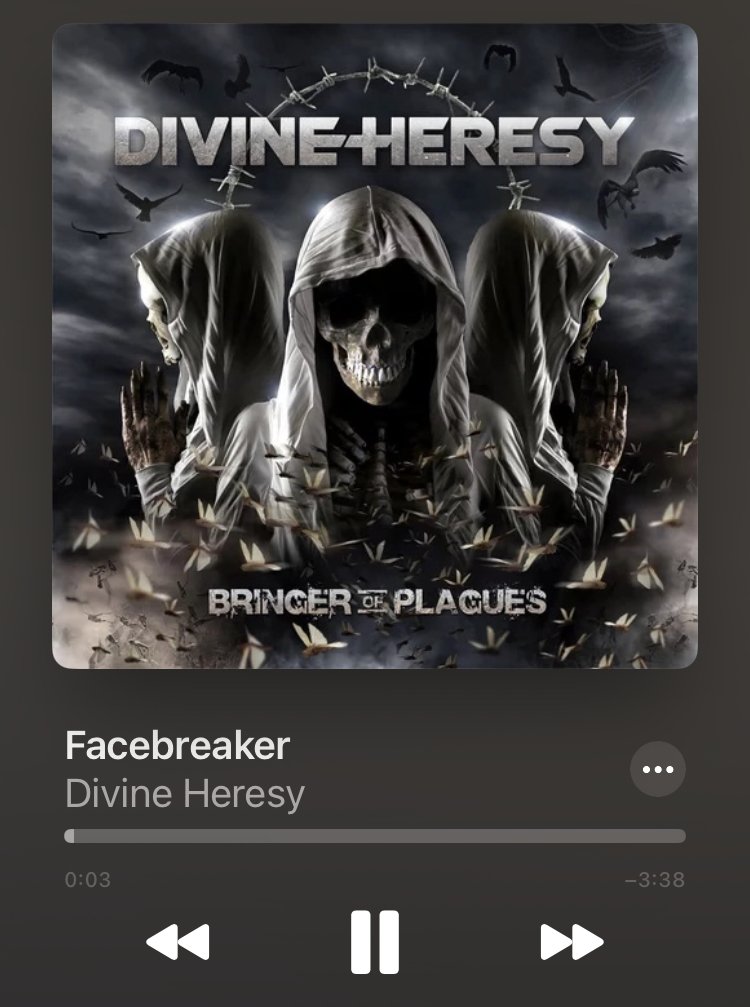 Divine Heresy
Facebreaker / Bringer Of Plagues (2009) #DivineHeresy

祝！Dino Cazares🎂
1stと同様2ndも凄いDivine Heresyです。
激烈テクニカルに突進しますが、サビは適度にキャッチーなこの曲🤘
アルバム通してドラムが半端ないですね！
youtu.be/R15SMUXUr6s?si…