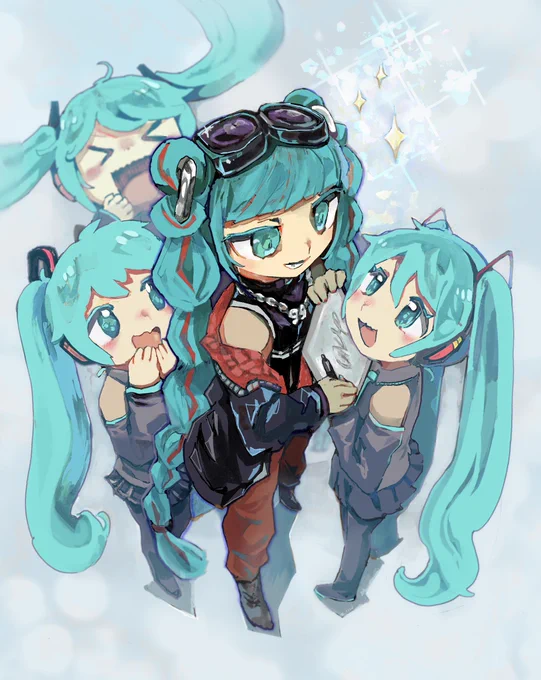 #初音ミク誕生祭2023親愛なるミクさんへチュミクさんもミクさんみたいになれますか?!の図 