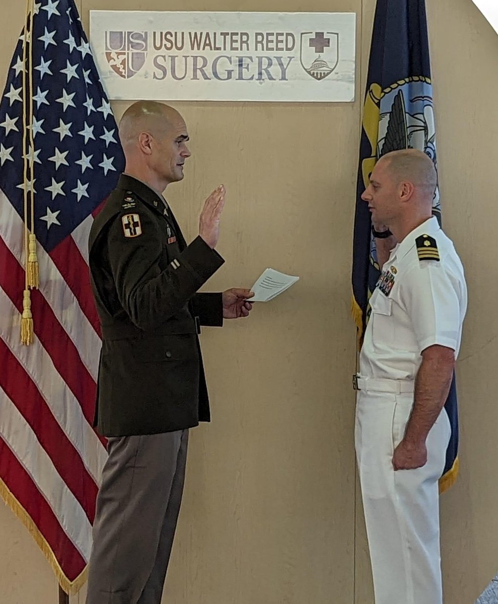 USU/WRGenSurg (@usuwr_gensurg) on Twitter photo From medical student to full Professor of Surgery, and from O-1 to O-6... Congratulations to our Program Director, Captain Matthew Bradley! <a href="/USUhealthsci/">Uniformed Services University</a> From medical student to full Professor of Surgery, and from O-1 to O-6... Congratulations to our Program Director, Captain Matthew Bradley! <a href="/USUhealthsci/">Uniformed Services University</a>