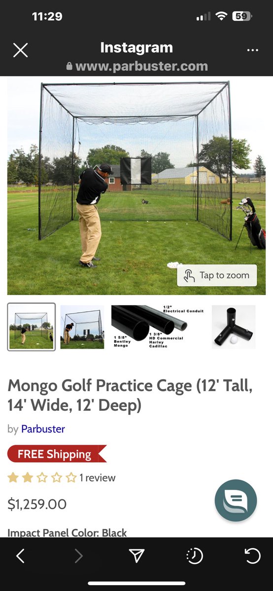 I see this and think, this could be built with pvc for a lot cheaper? #golf